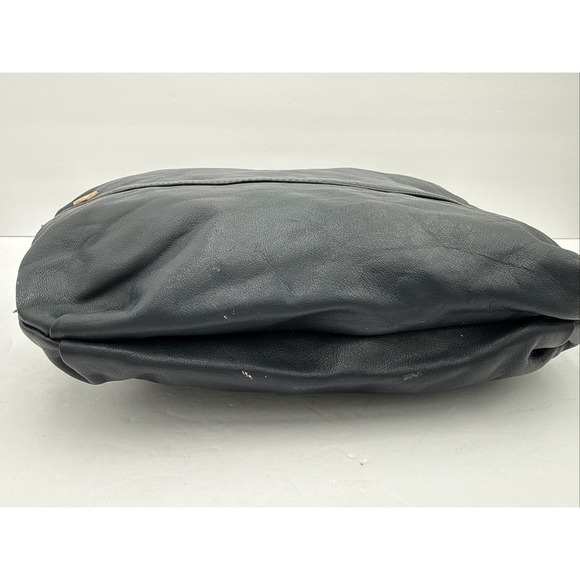 Vintage Italian Borelli Bags Shoulder bag Midnight Blue Leather Boho Purse - Picture 4 of 12